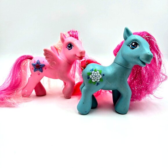 My Little Pony Hidden Treasure And Gardenia Glow MLP Vintage 2004 2006 Read - Picture 1 of 14